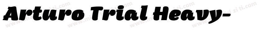 Arturo Trial Heavy字体转换